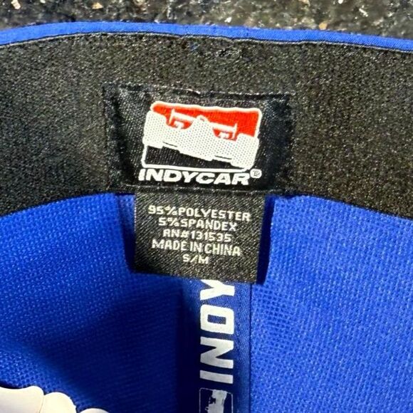 INDYCAR Racing Blue Fitted Hat NEW‎ - Picture 2 of 7